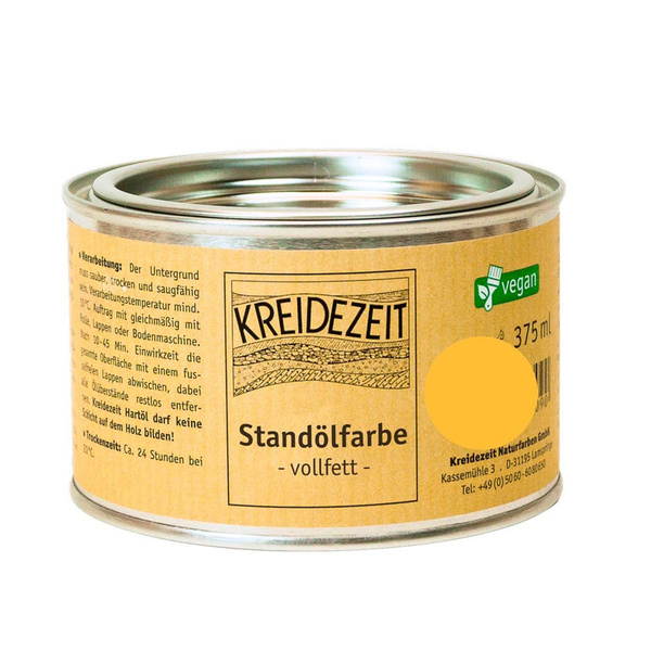 Produktfoto zu Standölfarbe vollfett 0,375l -gelb-