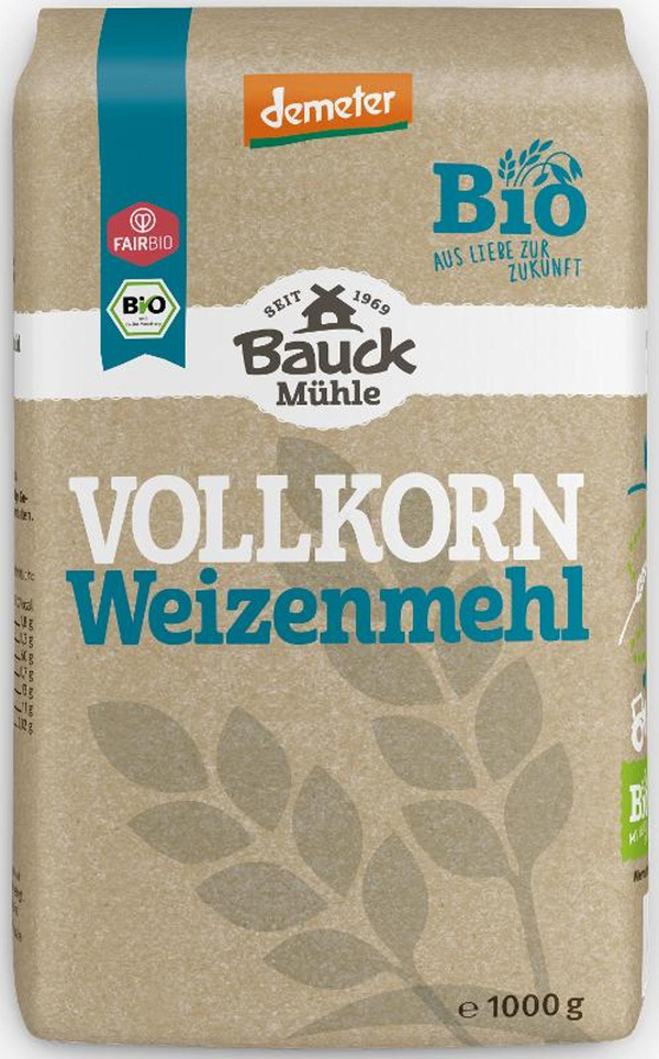 Produktfoto zu Weizenvollkornmehl (Bauck) 1kg