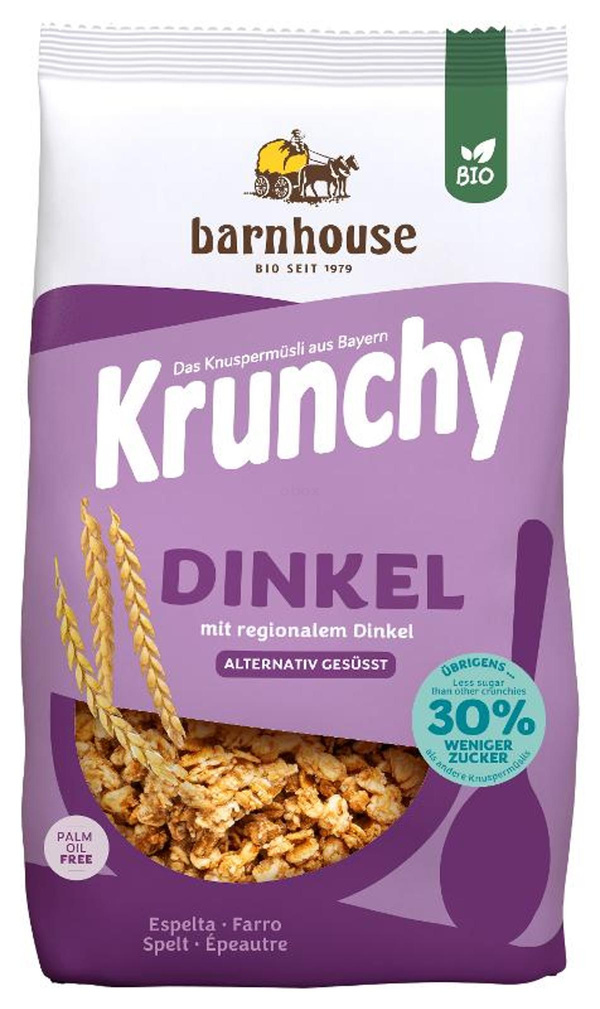 Produktfoto zu Krunchy Dinkel, weniger Zucker 600g