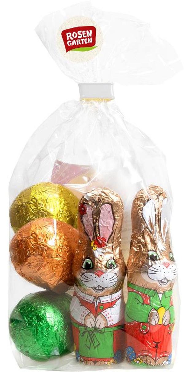 Produktfoto zu Schokoladen-Osternest, Stanniol, sortiert
