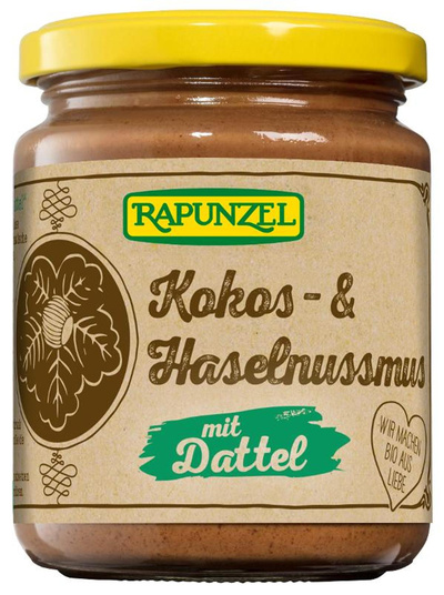 Produktfoto zu Kokos- & Haselnussmus mit Dattel 250g