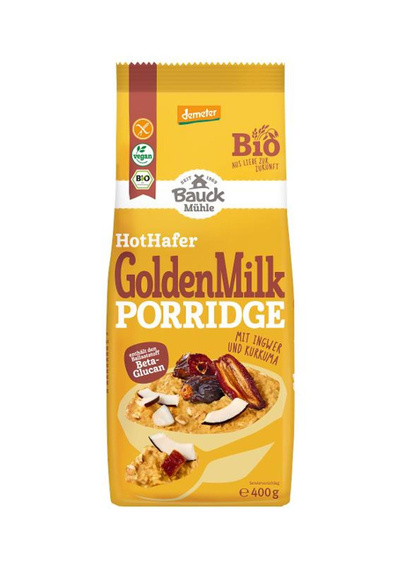 Produktfoto zu Porridge HotHafer Golden Milk, ungesüßt