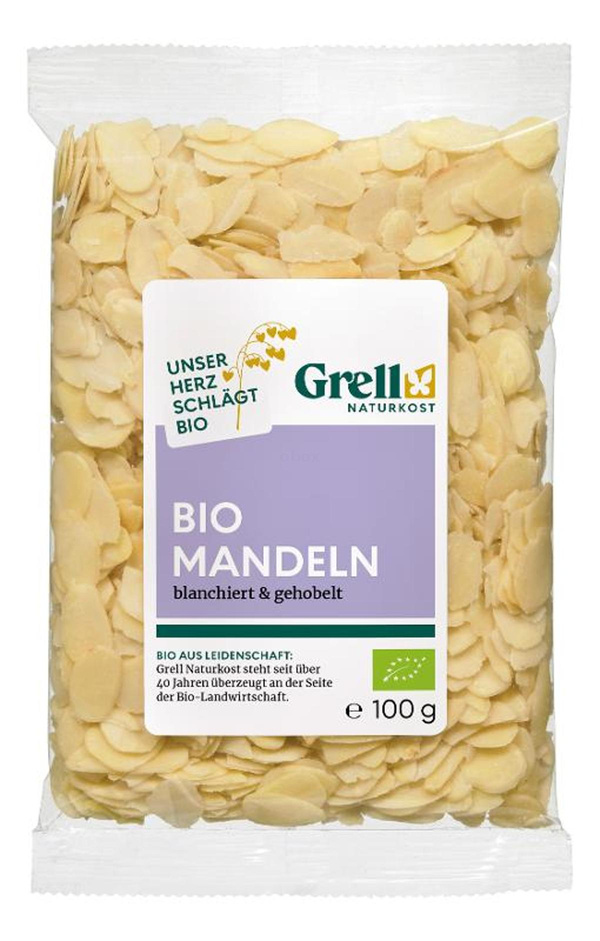 Produktfoto zu Mandeln blanchiert, gehobelt 100g