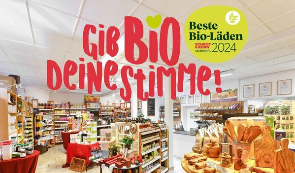 Kampagnenbild Gíb Bio deine Stimme - Schrot & Korn Leserwahl