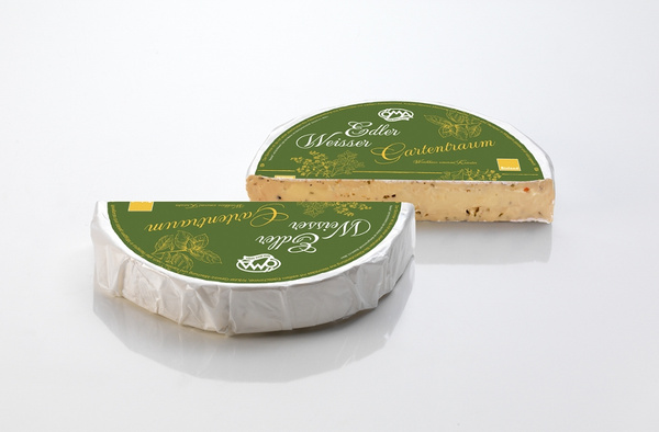 2 halbe Käselaibe Sommerbrie Gartentraum von ÖMA