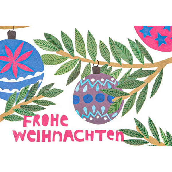 Produktfoto zu Postkarte Frohe Weihnachten