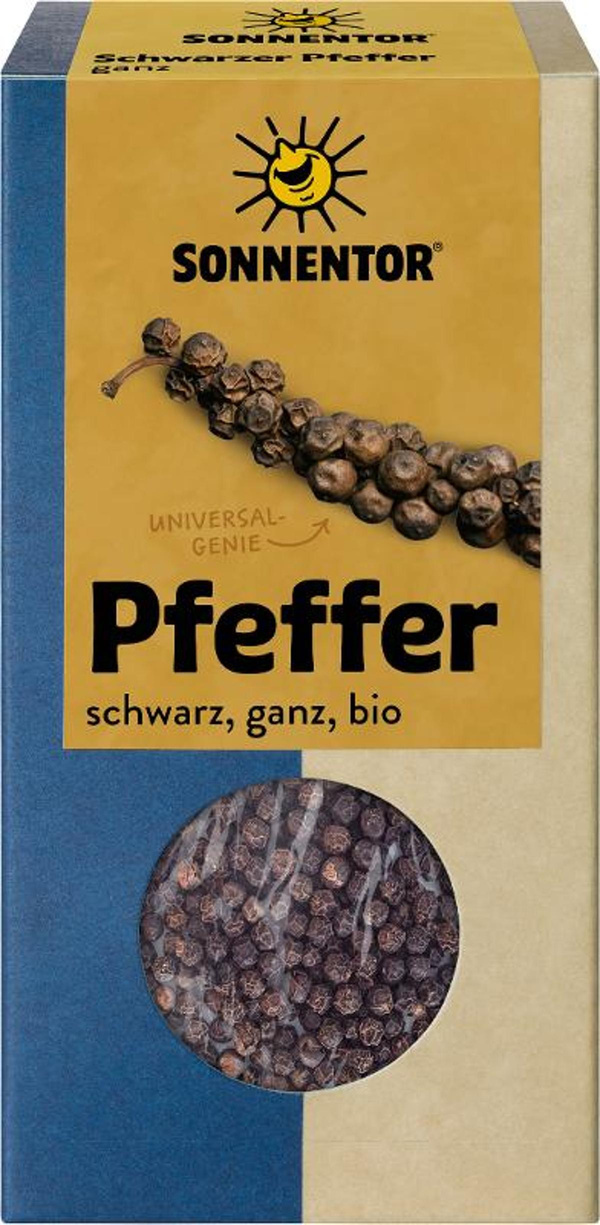 Produktfoto zu Pfeffer schwarz ganz bio 55g