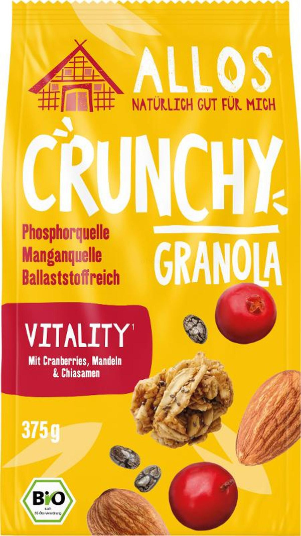 Produktfoto zu Crunchy Granola Vitality 375g