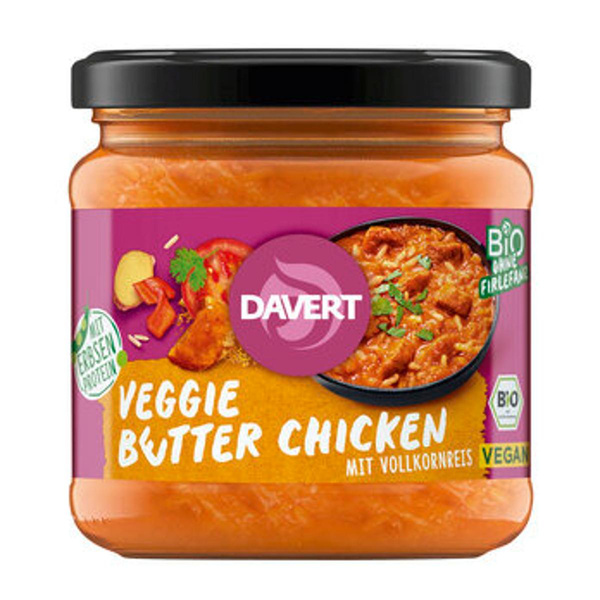 Produktfoto zu Veggie Better Chicken mit Reis Glas