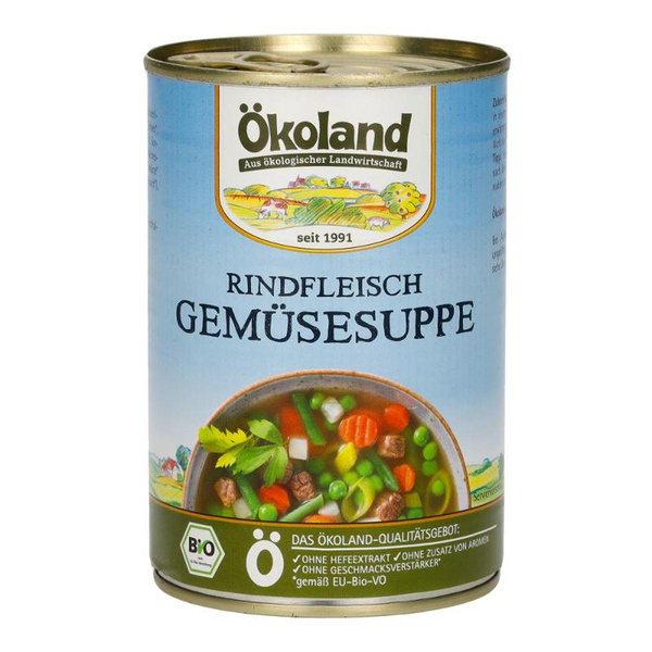 Produktfoto zu Rindfleisch Gemüsesuppe Dose 400g