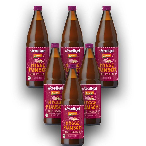Produktfoto zu Hygge Punsch - Apfel-Ingwer, Alkoholfrei Kiste 6x 0,75l