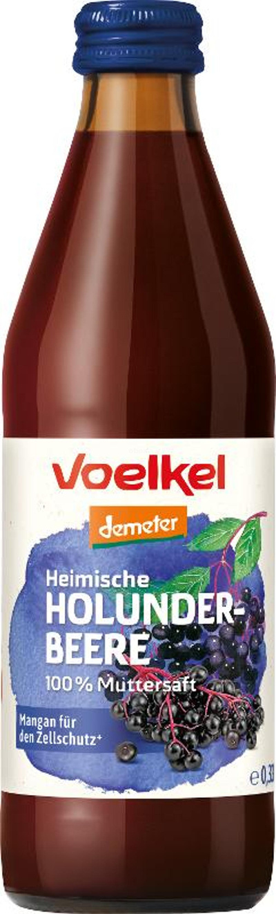 Produktfoto zu Heimische Holunderbeere, 100% Muttersaft, Demeter