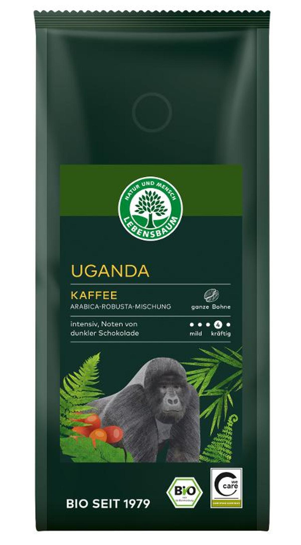 Produktfoto zu Uganda Kaffee, ganze Bohne
