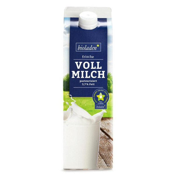 Produktfoto zu Frische Vollmilch 3,8%, nicht homogenisiert,Tetra 1L Milch