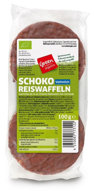 Produktfoto zu Schoko Reiswaffeln Vollmilch