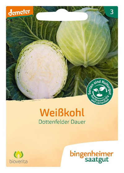 Produktfoto zu Saatgut Weißkohl Dottenfelder Dauer