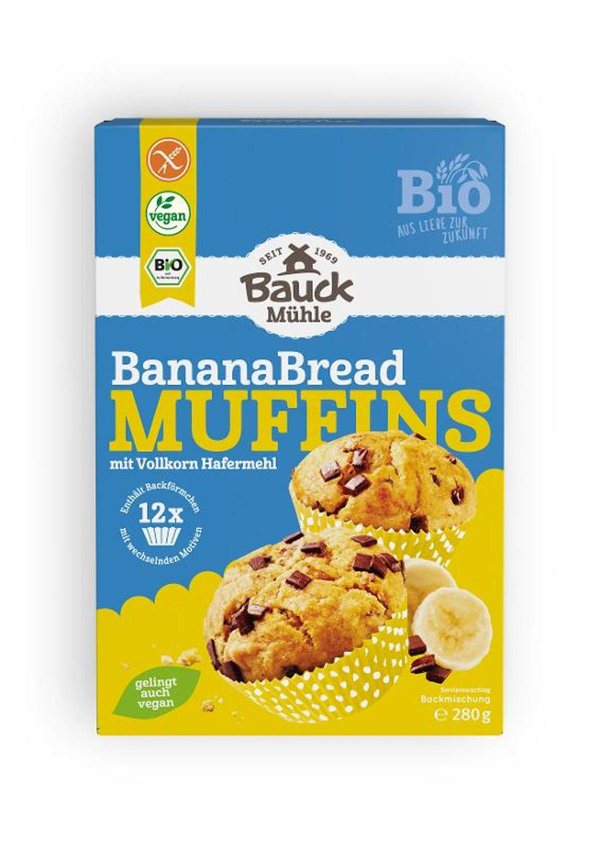 Produktfoto zu Banana Bread Muffins, Backmischung