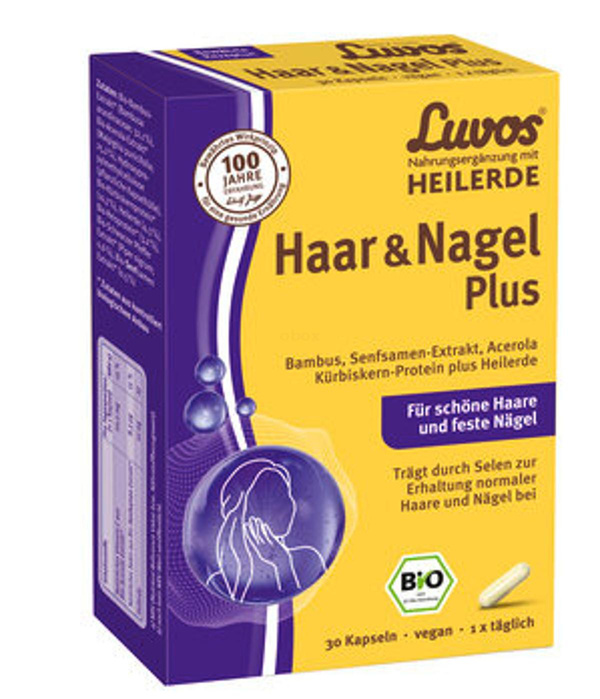 Produktfoto zu Heilerde Haar und Nagel Plus Kapseln