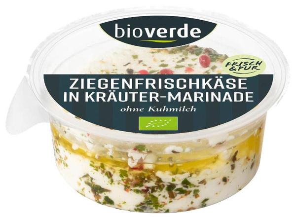 Produktfoto zu Ziegen-Frischkäse in Kräuter-Mar. m.rosa Pfeffer, 100g