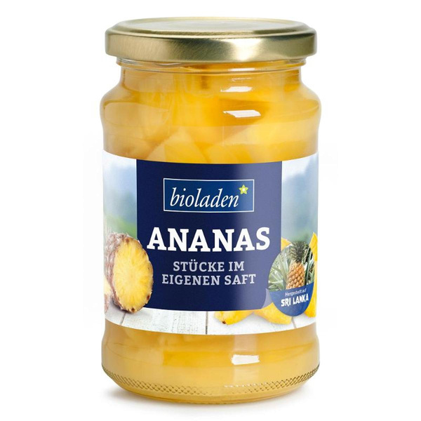 Produktfoto zu Ananasstücke Glas 350g