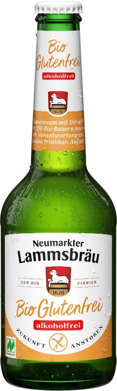 Produktfoto zu Lammsbräu glutenfrei,alkoholfrei Kiste 10x0,33l