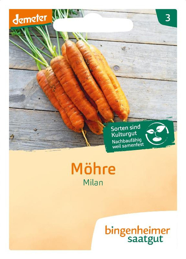 Produktfoto zu Saatgut Möhre Milan