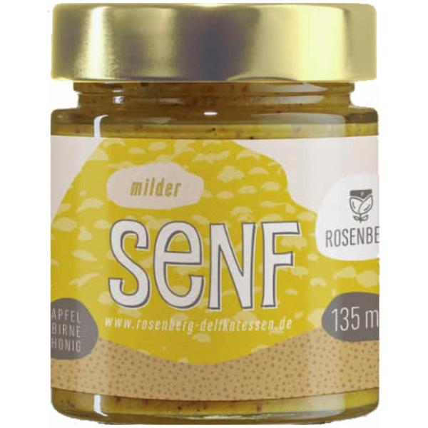 Produktfoto zu Rosenberg Milder-Senf 135ml