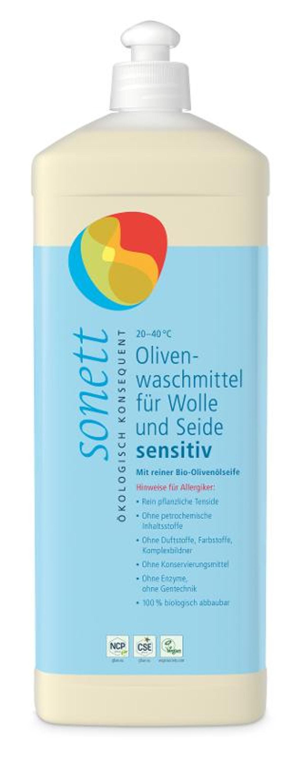 Produktfoto zu Oliven Waschmittel W+S sensitiv 1l
