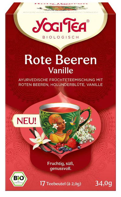 Produktfoto zu YOGI TEA Rote Beeren Vanille, Früchteteemischung