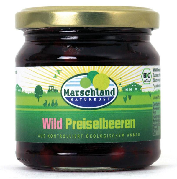 Produktfoto zu Wild Preiselbeeren Glas 220g