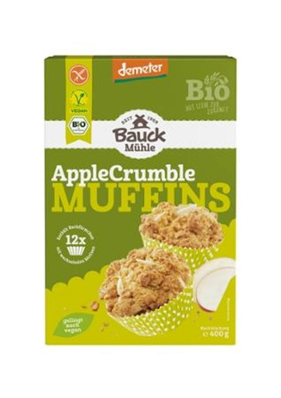 Produktfoto zu Apple Crumble Muffins, Demeter - Backmischung