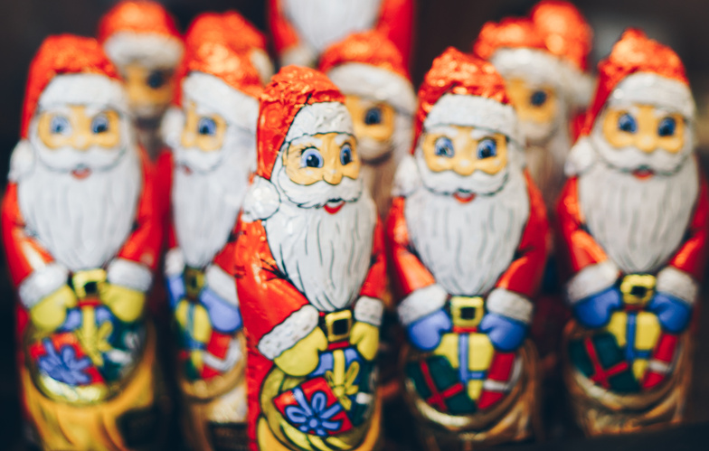 Schokoladen-Nikoläuse