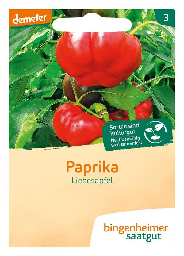 Produktfoto zu Saatgut Paprika Liebesapfel