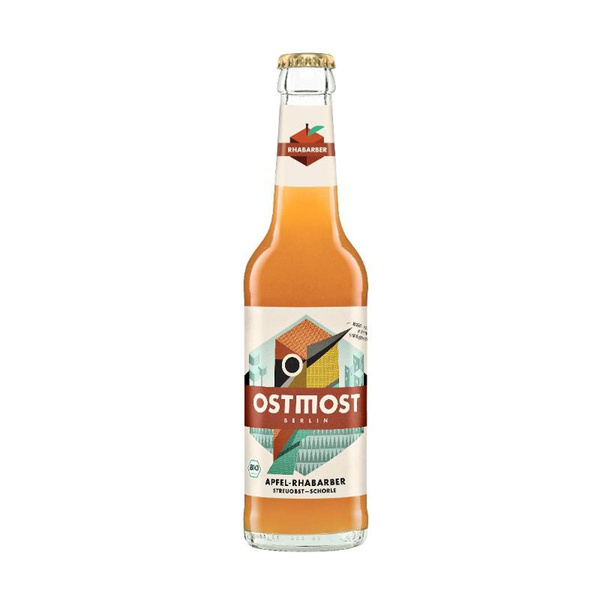Produktfoto zu Apfel-Rhabarber Streuobstschorle - Ostmost