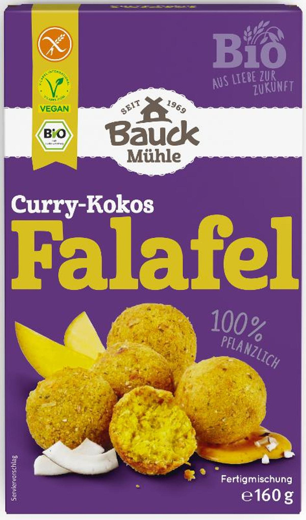 Produktfoto zu Falafel Curry-Kokos, glutenfrei vegan 160g