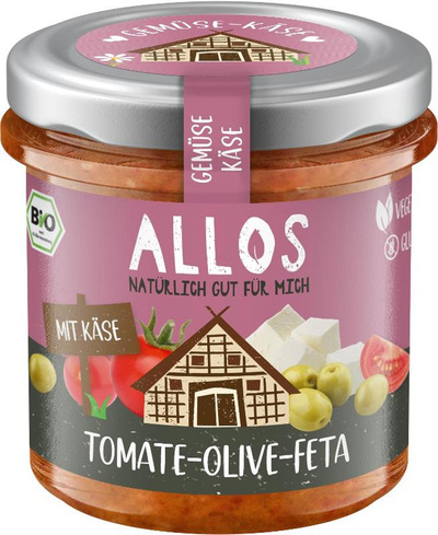 Produktfoto zu Gemüse Käse Brotaufstrich Tomate-Olive-Feta
