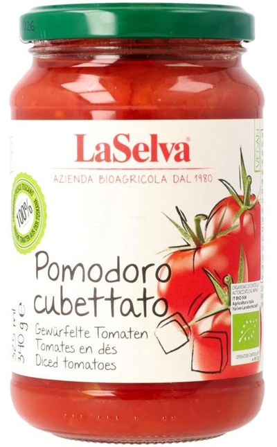 Produktfoto zu Gewürfelte Tomaten Cubettato 340g