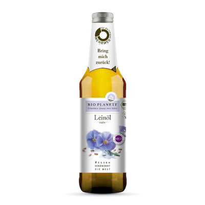 Produktfoto zu Leinöl nativ (Pfandflasche) 0,5l