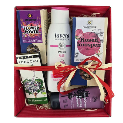 Produktfoto zu Präsentkorb Sag's durch die Blume