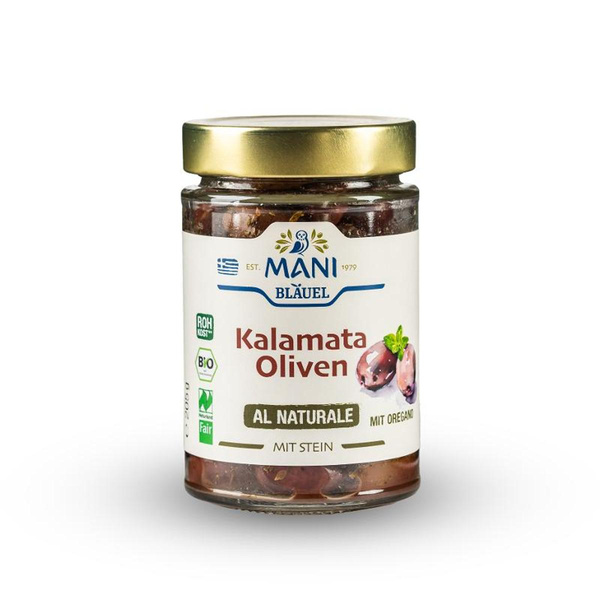 Produktfoto zu Oliven schwarz Kalamata  al Naturale