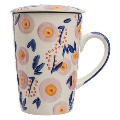 Produktfoto zu Tasse mit Teesieb Vintage rosa