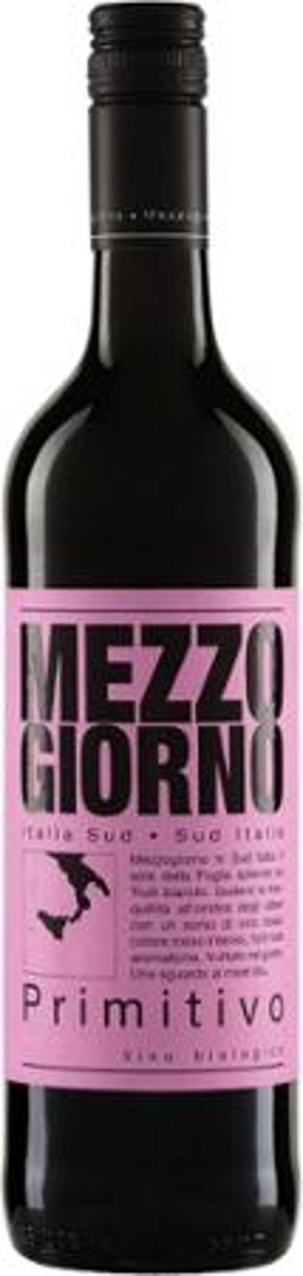 Produktfoto zu Primitivo Mezzogiorno rot 0,75l
