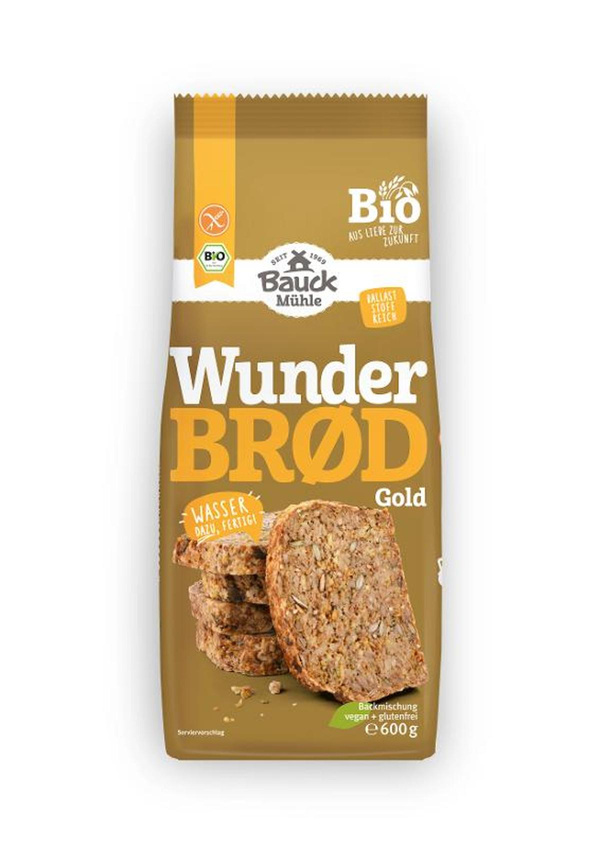 Produktfoto zu Wunderbrot Gold, glutenfrei 600g