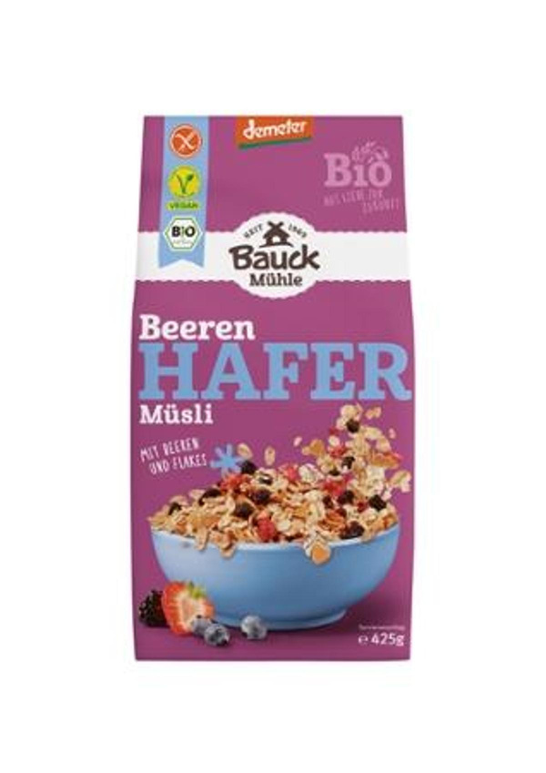 Produktfoto zu Hafer Müsli Beeren, glutenfrei, Demeter