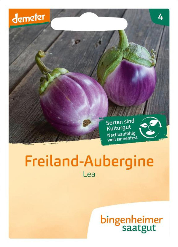 Produktfoto zu Saatgut Freiland-Aubergine Lea