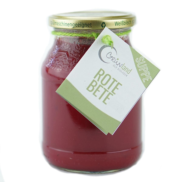 Produktfoto zu Rote Bete Suppe Grünland Hausgemacht 450ml