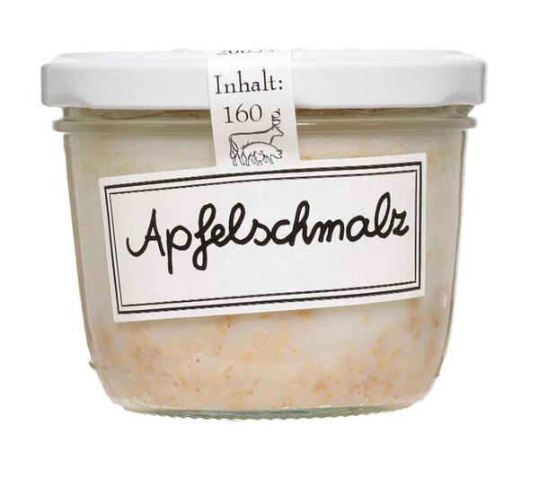 Produktfoto zu Apfelschmalz Glas 160g