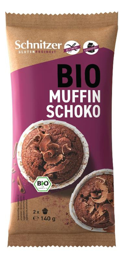 Produktfoto zu Dark Chocolate Muffins glutenfrei 2x70g