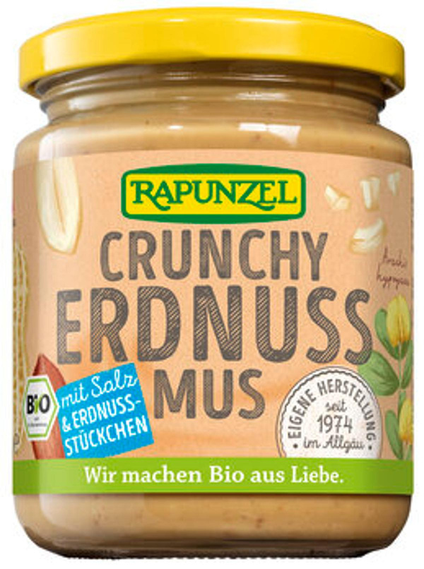 Produktfoto zu Erdnussmus Crunchy mit Salz 250g