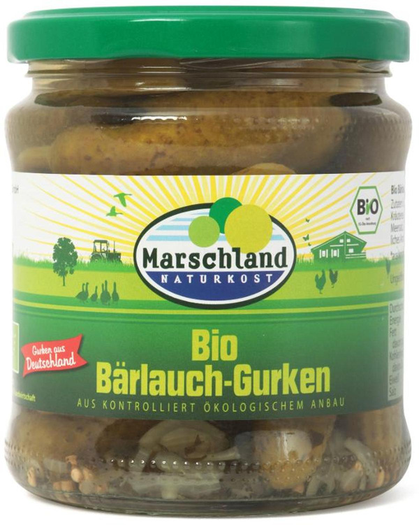 Produktfoto zu Bärlauch-Gürkchen Glas 370ml
